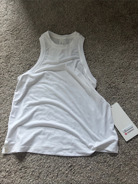 lululemon athletica Tops - lululemon athletica White Racerback Tank Top
